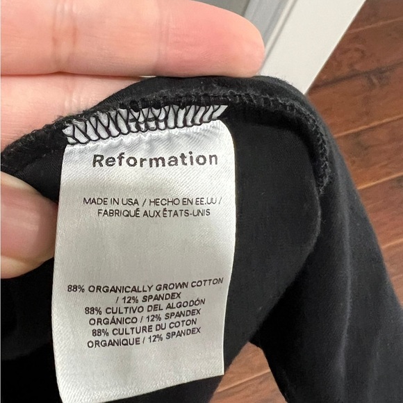 REFORMATION - Black Tyra Knit Dress - Maxi Dress - Picture 4 of 10